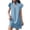 Light Blue, variant on EQWLJWE Womens Beach Dress,V Neck Ruffle Cap Sleeve Tunic Mini Dress Deep V Neck Solid Color Loose Summer Flowy Dresses Gift Black L
