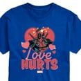 thumbnail image 3 of Marvel Deadpool - Valentine's Day Love Hurts - Men's Short Sleeve Graphic T-Shirt, 3 of 5