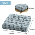 thumbnail image 7 of Square Cat Lover Floor Cushion - Adorable Hand-Drawn Cat Illustration Meditation Pillow - Fluffy & Supportive Tatami Mat Seat for Yoga, 7 of 7
