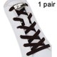 thumbnail image 1 of 1 par de cordones elásticos sin atar, con cierre de cordones magnéticos, uno negro Sincero Hogar, 1 of 3