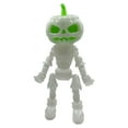 thumbnail image 6 of Diceymbol Halloween 3D Printed Zombie Pumpkin Figure Glow in The Dark Rainbow Decor Festive Gift for Halloween Unique Craft Ornament for Home or Office, 6 of 7