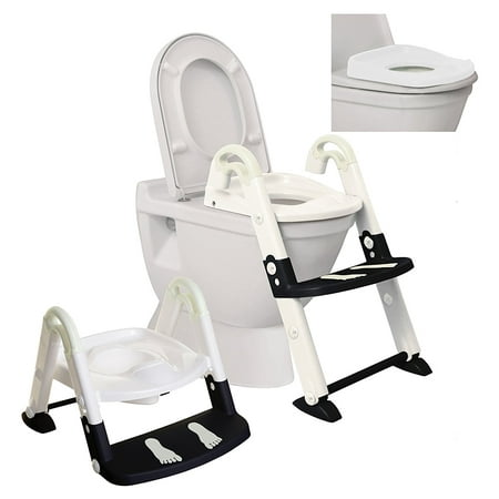 3 In 1 Toilet Trainer (Glow in the Dark), 3 products in 1. Potty, step-up toilet reducer, toilet seat topper By Dreambaby Ship from