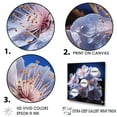 thumbnail image 3 of Designart "Moonlit Whispers Of Blue Orchids" Orchids Wall Art Living Room, 3 of 7