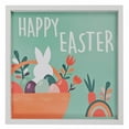 thumbnail image 1 of Panneau De Mur En Bois Encadré Bunny Happy Pâques, 1 of 4