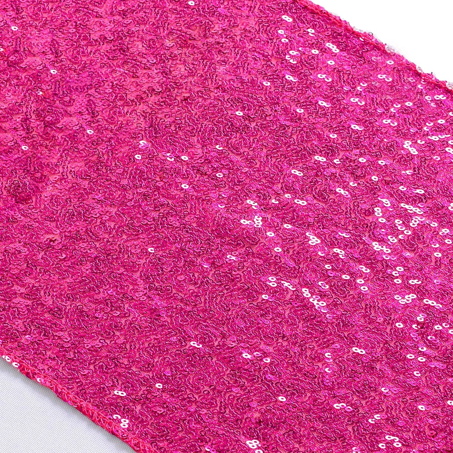 Hot Pink Table Runners Pack of 2 Sequin Table Runners 12inx108in Table