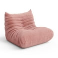 thumbnail image 3 of Indecor Home 34.2" Soft Lazy Sofa for Living Room Bedroom Single Seater Floor Sofa Pink, 3 of 5
