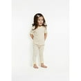 thumbnail image 3 of Sleep On It Toddler Girls 2-Piece Super Soft Jersey Snug-Fit Pajama Set - Buttercup Blossom, Size 2T, 3 of 3