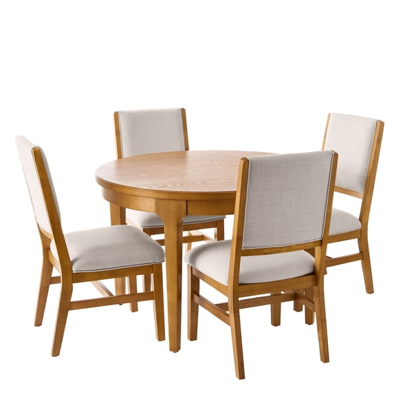 Better Homes & Gardens Windsor 5-Piece Dining Set, Light Honey Finish