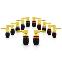 Deadbolt Banana Plugs with Right Angle Connectors