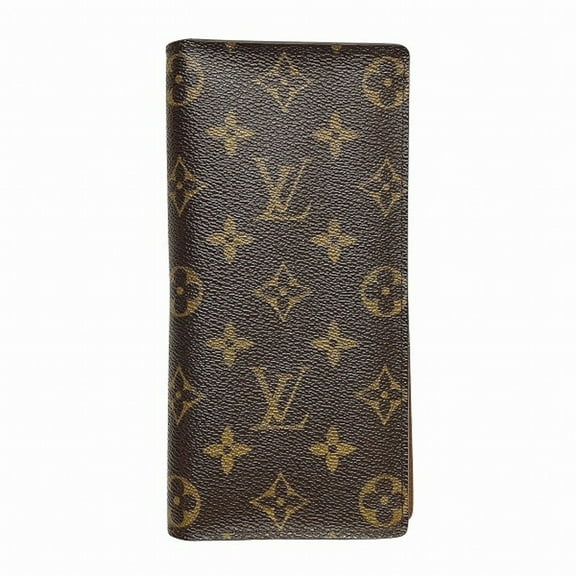 Pre-Owned Louis Vuitton Monogram Portefeuille Brazza M66540 Long Bifold Wallet for Men and Women