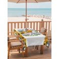 thumbnail image 2 of Outdoor Tablecloth with Umbrella Hole for Patio/Picnic/Party/Camping, Summer Sunflowers Waterproof Table Cloth Rectangle Table Cover Washable, Pastoral Botanical Garden Flowers (52"x 70"), 2 of 8