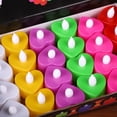 thumbnail image 3 of HD JUNTUNKOR Colorful Flameless Candles, Battery Operated LED Tea Lights, 24 Count, 3 of 8