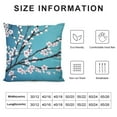 thumbnail image 5 of JRXY  Throw Pillows Pink Blossom Cherry Flowers Watercolor for Couch Bed Square Decorative Cushion Pillows Cover for Women Men Boy Girl White, 5 of 5