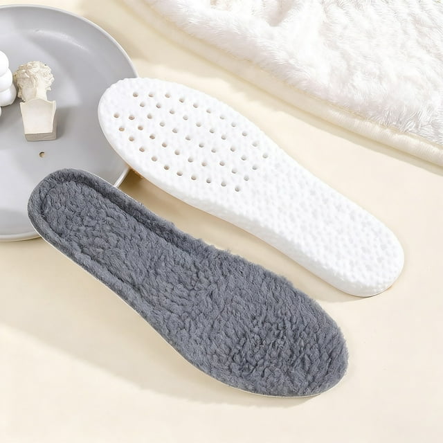 PRETXORVE Semelles Thermiques avec Évents d'Aération Haute Résilience Coussin Chaud pour Bottes d'Hiver Chaussures de Randonnée Protection par Temps Froid