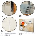 thumbnail image 3 of Designart Abstract Suprematism Oversized framed wall art decor, Abstract Suprematism framed wall Art, Brown Suprematism Geometric Euphony I , Orange Modern Gold framed wall art, Gold Frame, 3 of 5