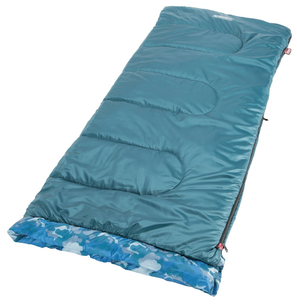 Coleman Kids Camo™ 45°F Youth Sleeping Bag, Blue Camo