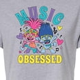 thumbnail image 3 of Trolls - Music Obsessed Poppy and Branch - Juniors Cropped Cotton Blend T-Shirt, 3 of 5