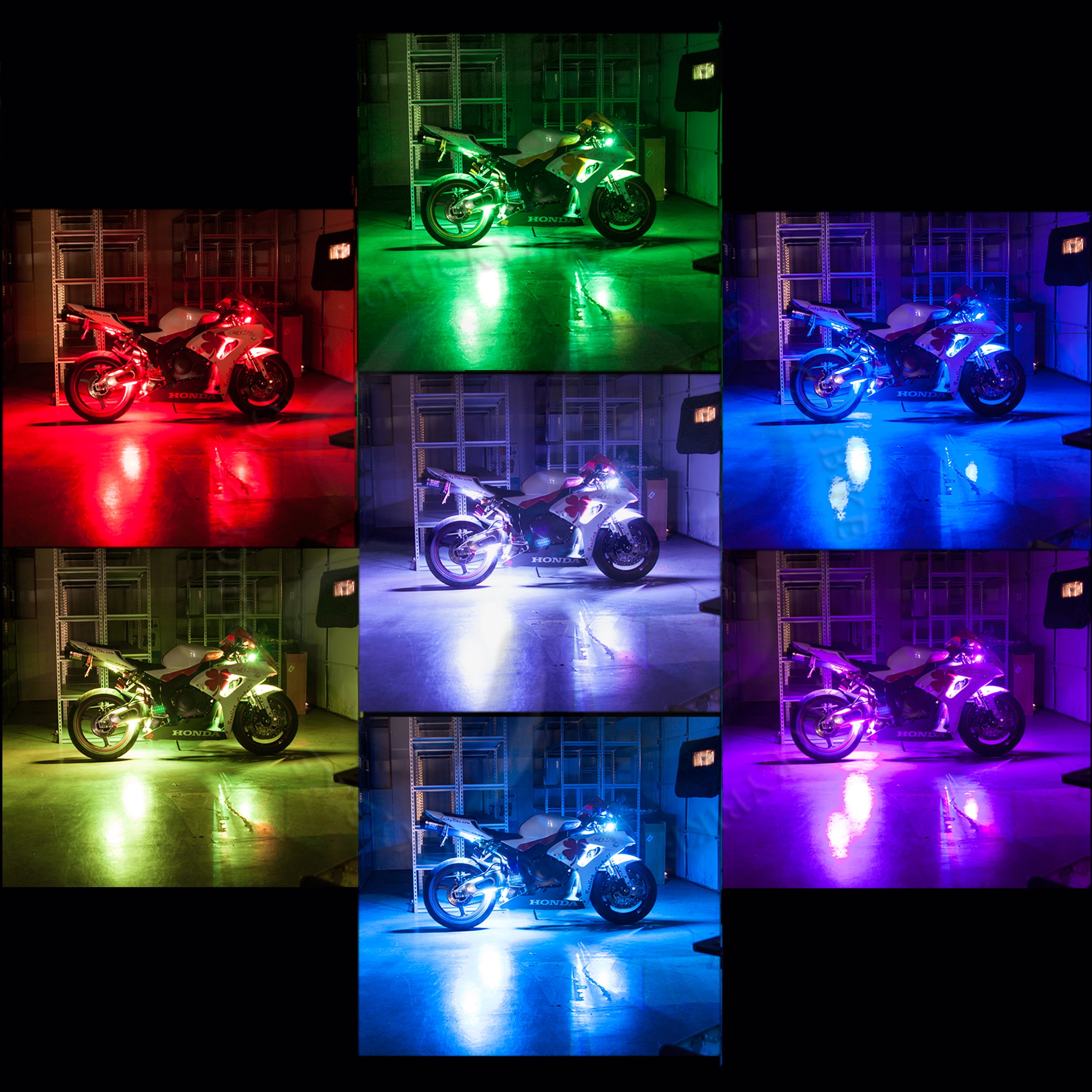 Smart Phone Controlled Accent Light RGB Motorcycle iOS Remote LED