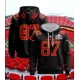 thumbnail image 3 of Conjuntos familiares Rugby Number Series Sudadera con capucha de manga larga de tendencia americana para hombres y mujeres Chaqueta cálida para deportes al aire libre, 3 of 5