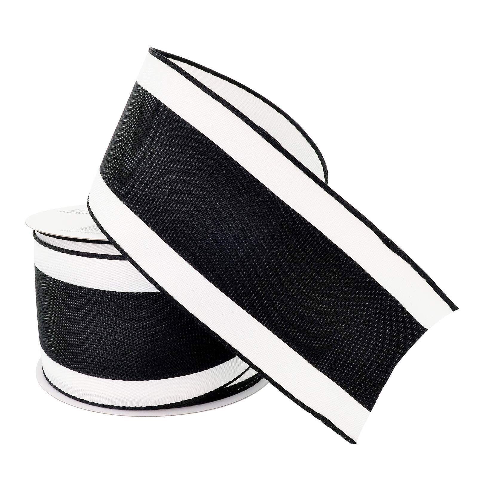12 Pack: 2.5" x 25ft. Taffeta Wired Center Stripe Ribbon by Celebrate It