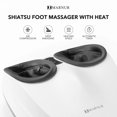 thumbnail image 4 of Shiatsu Foot Massager with Heat, Air Compression, Deep Kneading Massage up to Size 12, White, 4 of 12