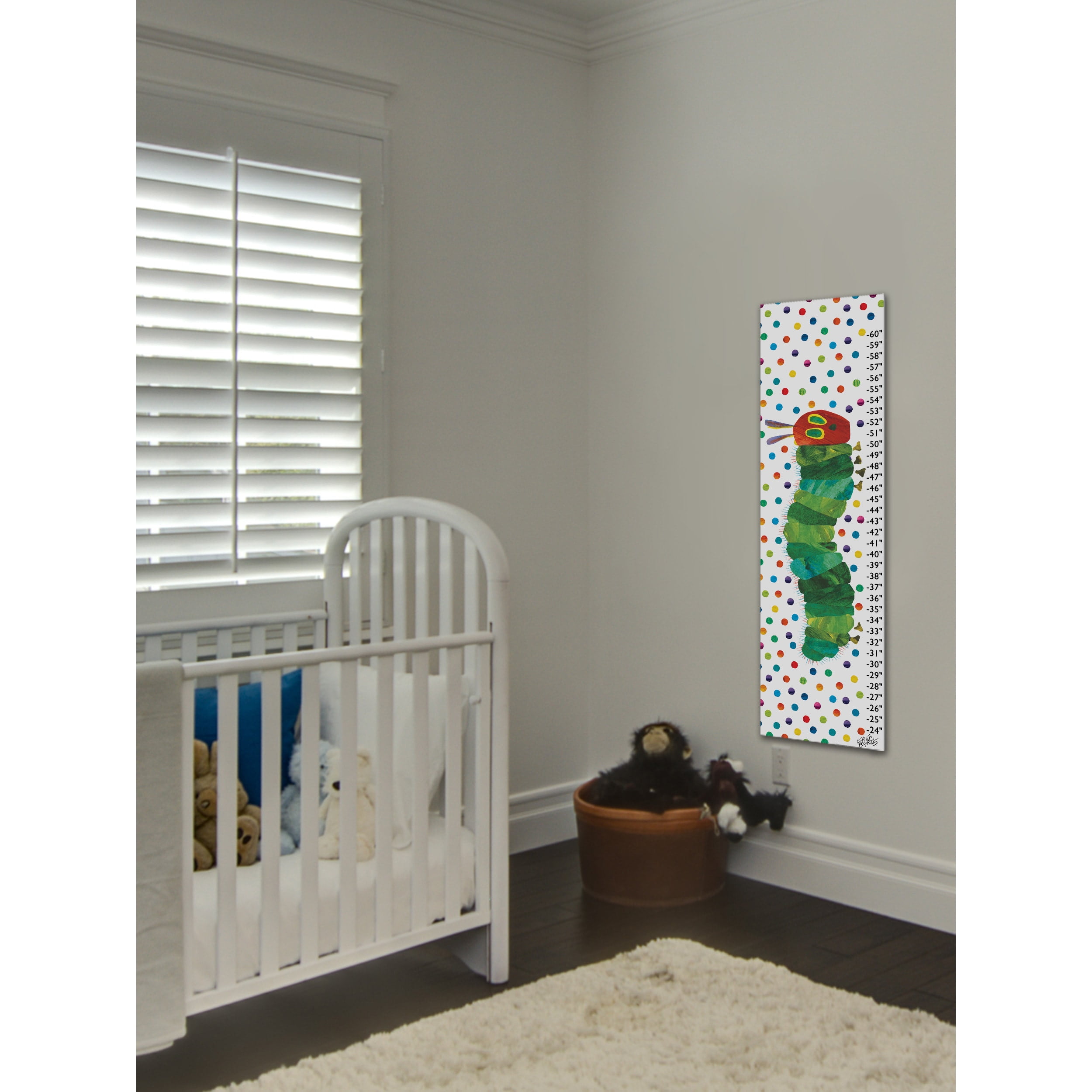 Eric Carle Caterpillar Dots Canvas Growth Chart