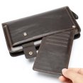 thumbnail image 2 of Cartera de cuero genuino para hombre, bolso de mano, bolso de mano informal, moderno, personalizado, billetera retro con múltiples tarjetas, 2 of 5
