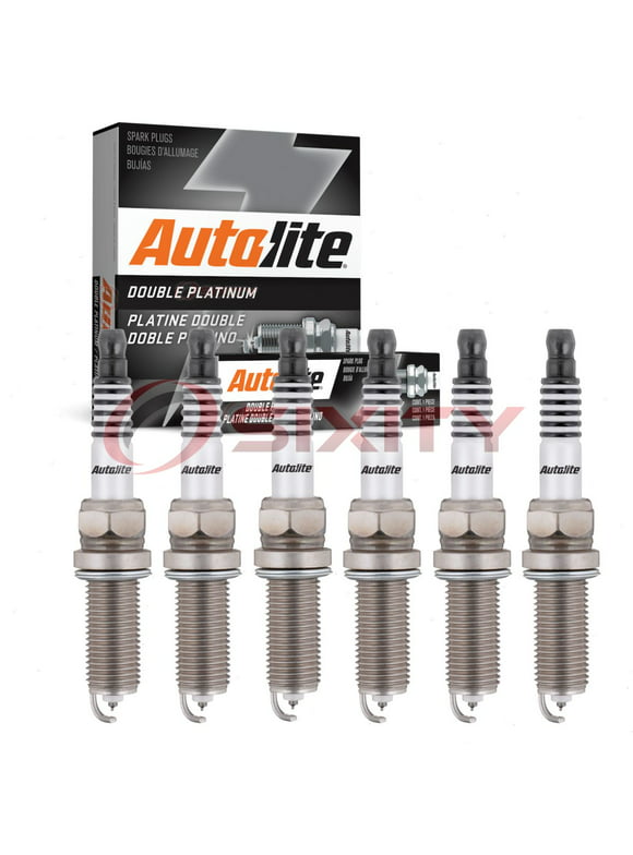 6 pc Autolite APP5682 Double Platinum Spark Plugs for Ignition Wire Secondary Fits select: 2015-2021 HONDA CR-V, 2013-2021 HONDA ACCORD