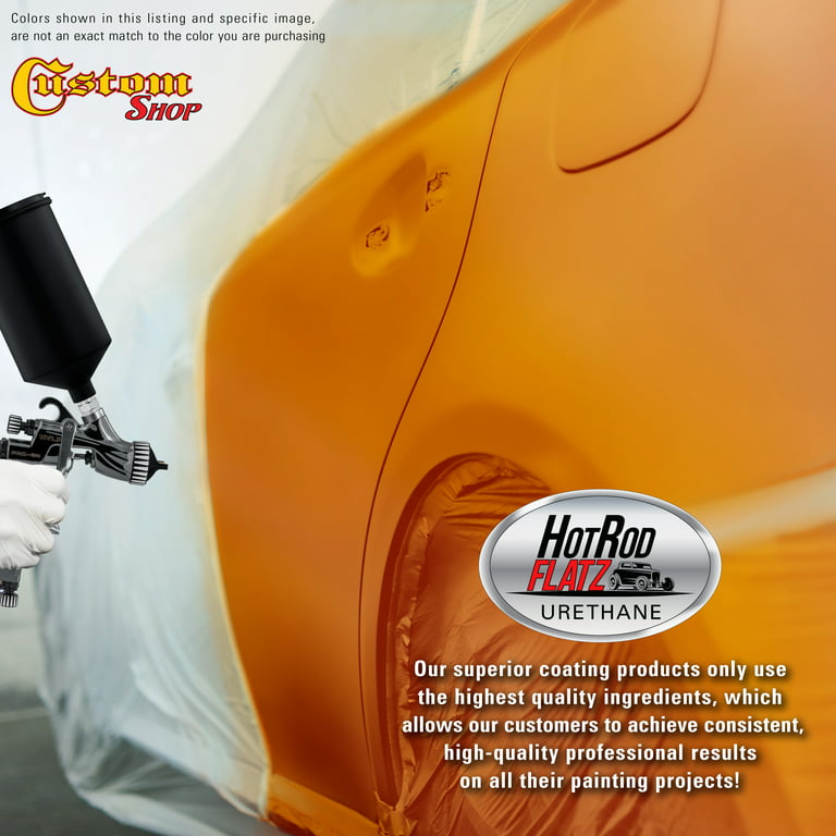 Custom Shop - Burnt Orange - Hot Rod Flatz Flat Matte Satin Urethane Auto  Paint - Complete Quart Paint Kit - Professional Low Sheen Automotive, Car