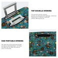 thumbnail image 3 of Yiaed skull black cats in mexican Print Travel Luggage Cover Suitcase Protector Covers Elastic Luggage Anti-scratch(No luggage included）-X-Large, 3 of 7