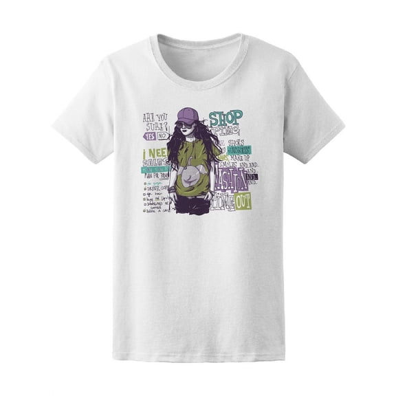 Fashion Sport Hipster Girl Tee Women's -Image by Shutterstock