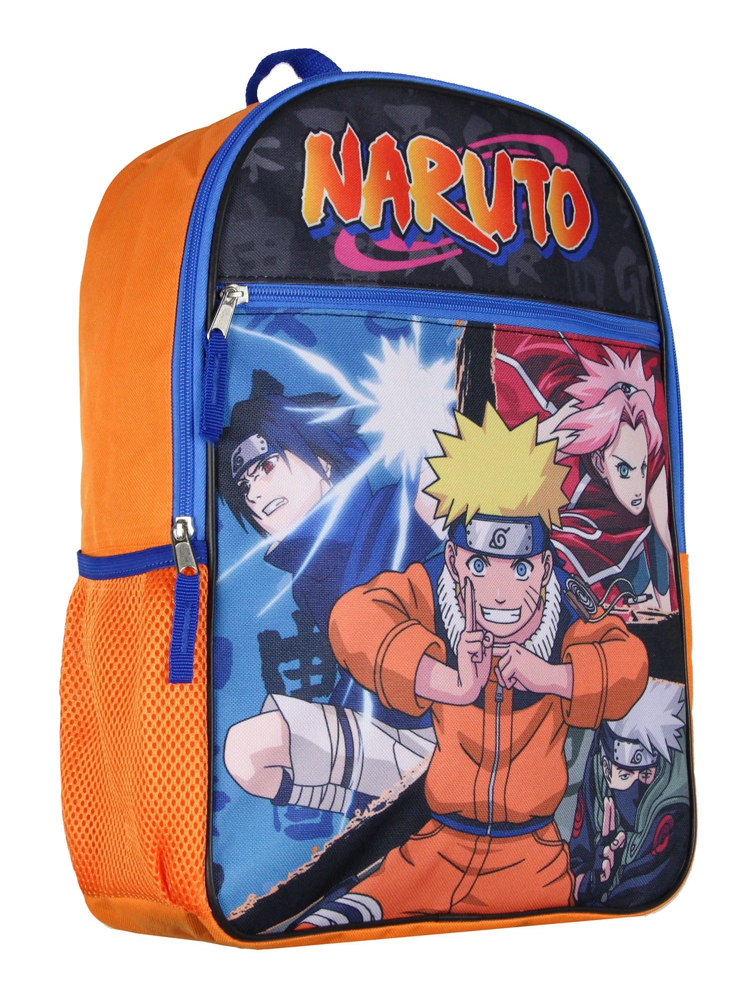 Naruto Shippuden Group Fight Pose Sasuke Sakura Uzumaki School Travel Backpack