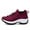 Red, variant on Tvtaop Womens Slip On Sneakers Breathable Walking Shoes Knitted Comfort Wedge Platform Loafers Fashion Sock Shoes