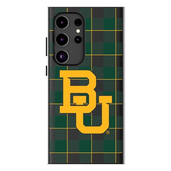 Keyscaper Baylor Bears Plaid Galaxy Magnetic Bump Case