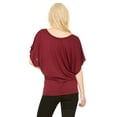 thumbnail image 3 of Bella + Canvas Ladies' Flowy Draped Sleeve Dolman T-Shirt - 8821, 3 of 4