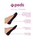thumbnail image 2 of Peds Women's Ultra Low Cut Coolmax Liner Socks with Gel Tab, 6 Pairs, 2 of 3