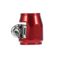 thumbnail image 5 of 4pcs AN4 Hex Red Car Hose Finisher Clamp Adapter Line End Cover Connector, 5 of 5