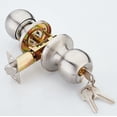 thumbnail image 1 of Cerraduras de puerta con llaves Cerradura de puerta de acero inoxidable adecuada para espesor de puerta Cerradura de puerta de baño de aleación de aluminio de 70-89 mm, 1 of 5
