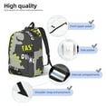 thumbnail image 4 of Lsque Cute Dinosaur Pattern Canvas Daypack, Durable Backpack, High-quality Versatile Backpack,Vintage Compact Backpack-Medium, 4 of 6