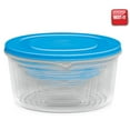 thumbnail image 3 of MILTON Nestable Mixing Bowls with Lids 6 Pack Reusable Plastic Blue, 3 of 8