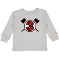 thumbnail image 3 of Inktastic 3rd Birthday Buffalo Plaid Lumberjack Boys Long Sleeve Toddler T-Shirt, 3 of 5