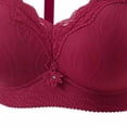 thumbnail image 4 of Bixock Plus Size Bra for Women Push Up Bra Wireless Bra Lace Splicing Thin Lift Support Abjustable Soft Straps Everyday Casual Women Under Wear, 4 of 5