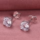 thumbnail image 2 of Pendientes de circonita de cuatro garras de plata S925, pendientes sencillos de un solo diamante, pendientes de diamantes de moda para hombres y mujeres, 2 of 5