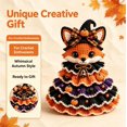 thumbnail image 5 of Crochet Animal Halloween Tree DIY Kit, Halloween Crochet Tabletop Decor Craft Set, Complete Yarn Supplies, Great Handmade Gift For Crochet Enthusiasts(Fox), 5 of 9