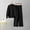 Black, variant on Women's 2 Piece Outfits Sweatsuit Mock Neck Pullover Top Wide Leg Pants Tracksuit Lounge Sets