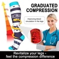 thumbnail image 3 of 4 Pairs Medical Sport Compression Socks - 15-20mmhg Graduated Knee-High Support for Men & Women, Ideal for Soccer, Running, and Nurses, 3 of 7