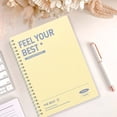 thumbnail image 4 of Ngheia Minimalist Light Yellow Notebok, 120 Page Lined Diary for Friend & Worker Humor Journal 3Pcs Subject Noteboks Soft Spiral Lined Notebok, 4 of 6