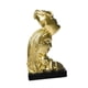 thumbnail image 5 of Escultura abstracta de resina con forma de estatua besándose para estanterías navideñas y dormitorios. Dorado, 5 of 9