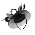 thumbnail image 2 of 2023 Fascinator Hat Flower Feather Mesh Tea Party Hairband For Women, 2 of 7