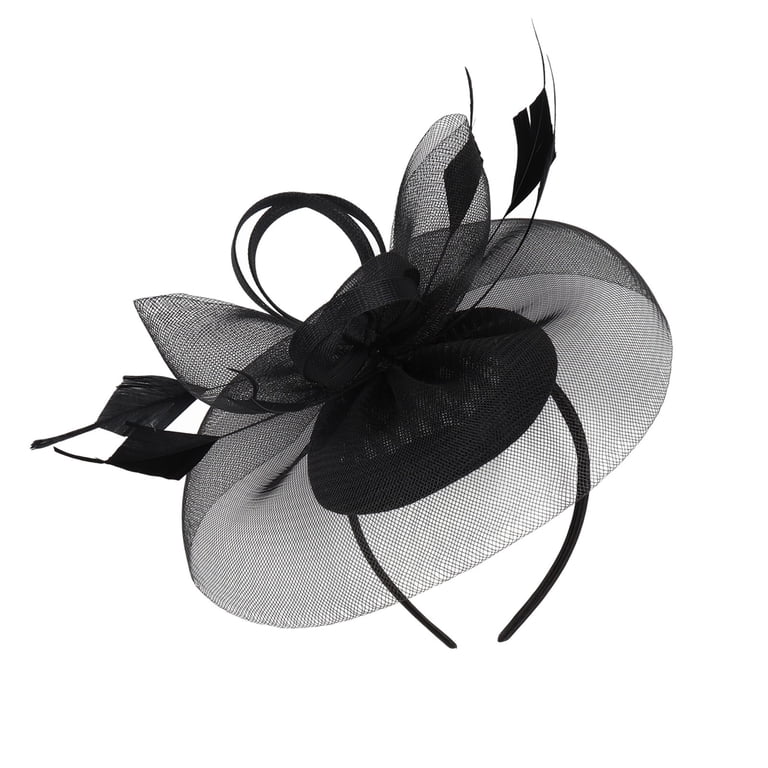 Elegant Fascinator Hat with Headband for Wedding Tea Party Church Derby Fascinators Hats for Women Tea Party Kentucky Hat Derby  main image 4